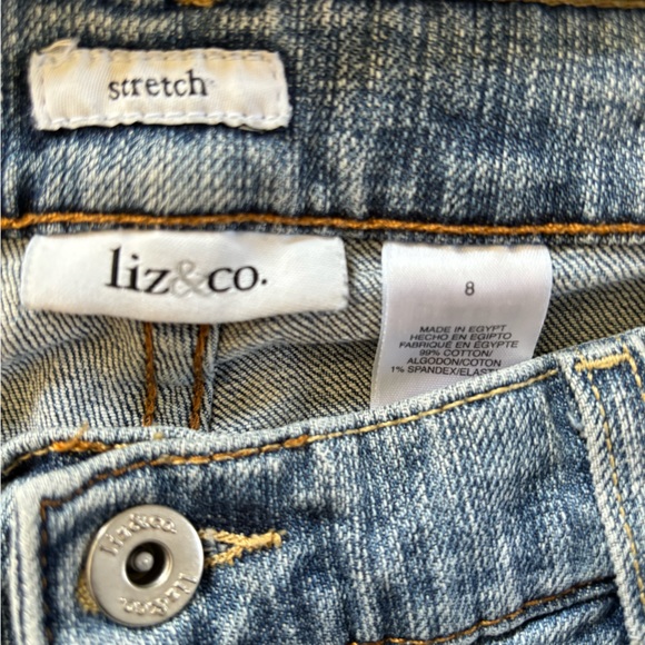 Liz & Co Stretch Bootcut Blue Jeans Women’s 8 •NWOT - Picture 3 of 3
